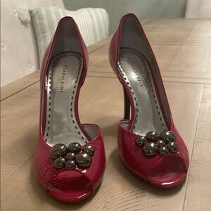 Gianni Bini Pink Peep Toe Heels